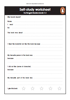 Self-study worksheet for Levels 1 to 3