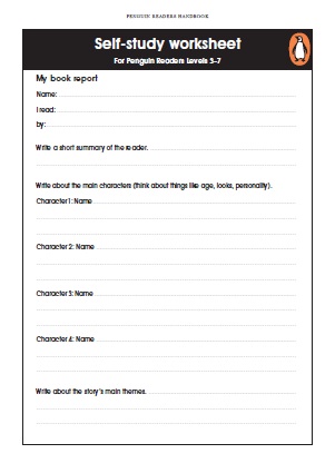 Self-study worksheet for Levels 3 to 7